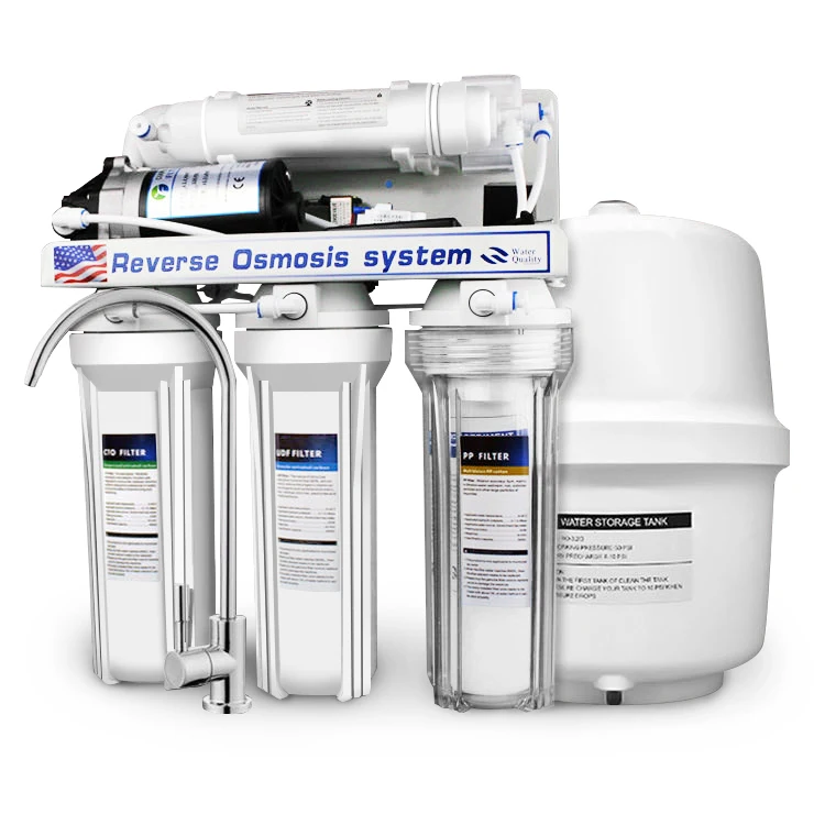 
 75 GPD 5-ти ступенчатый обратный осмос RO системы очистки воды очиститель для непосредственно напиток  