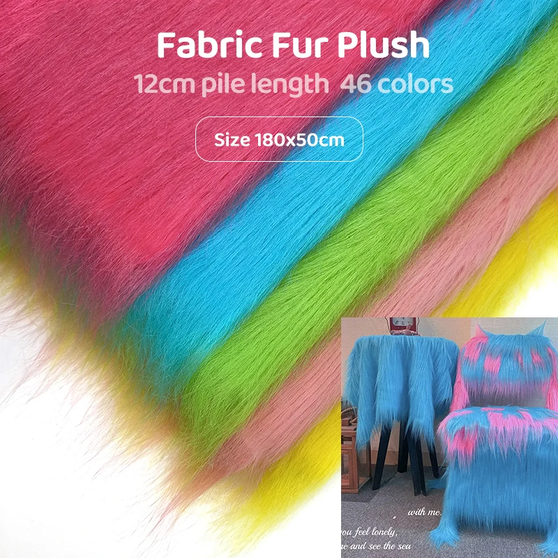 Flash Verkoop 12Cm Fijne Pluche Stof Naaien Pop Haar Baard Pluche Stof Decoratieve Kerst Thema Stof Pluche Per Meter