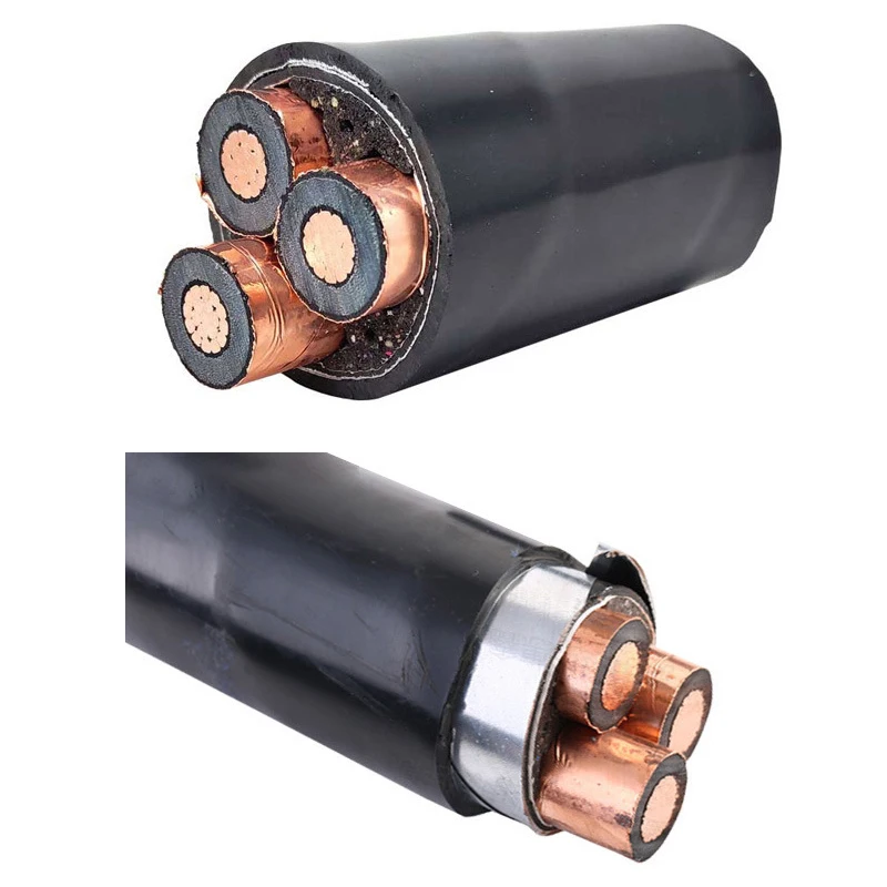High Voltage Underground Power Cables Oxygen Free 35kV Aluminum Core Insulated Electrical Wire Solid Conductor Copper Cabling