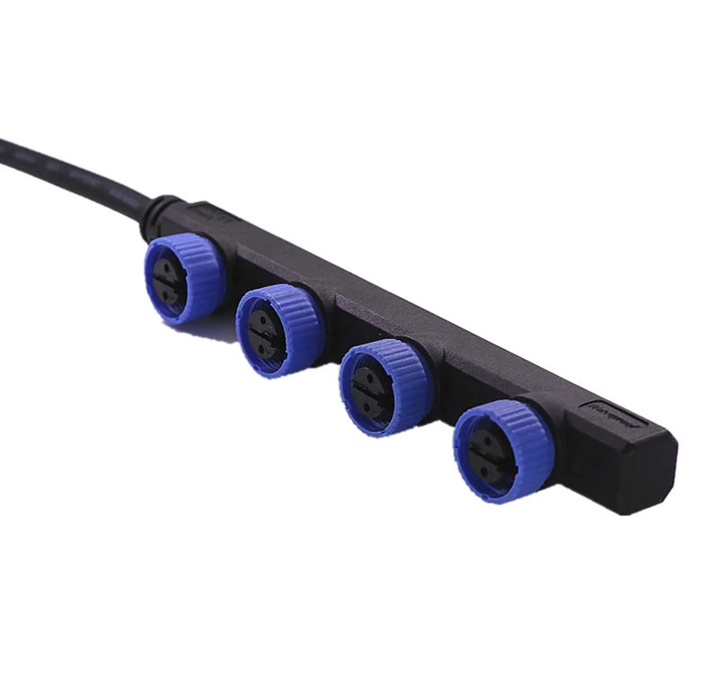 Открытый водонепроницаемый 2pin Кабельный разъем F Тип Splitter круговой провода для LED модуль