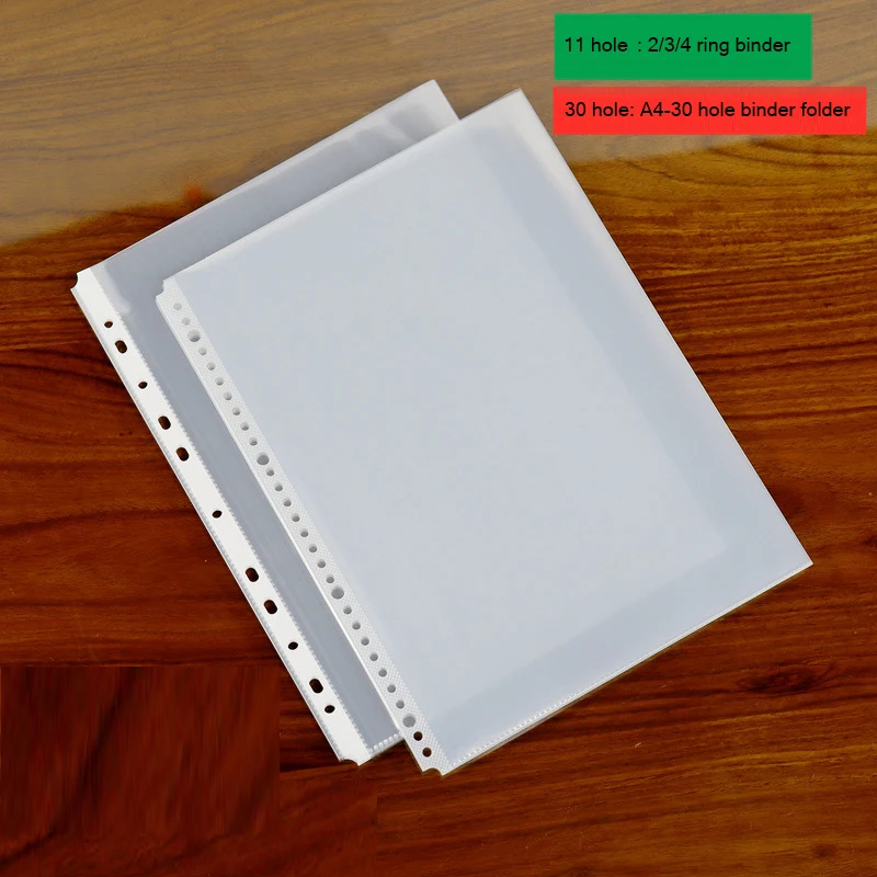 Custom  PP Inner Pocket Refill 11 20 26 30 Hole Sheet Protector(Manufacturer)