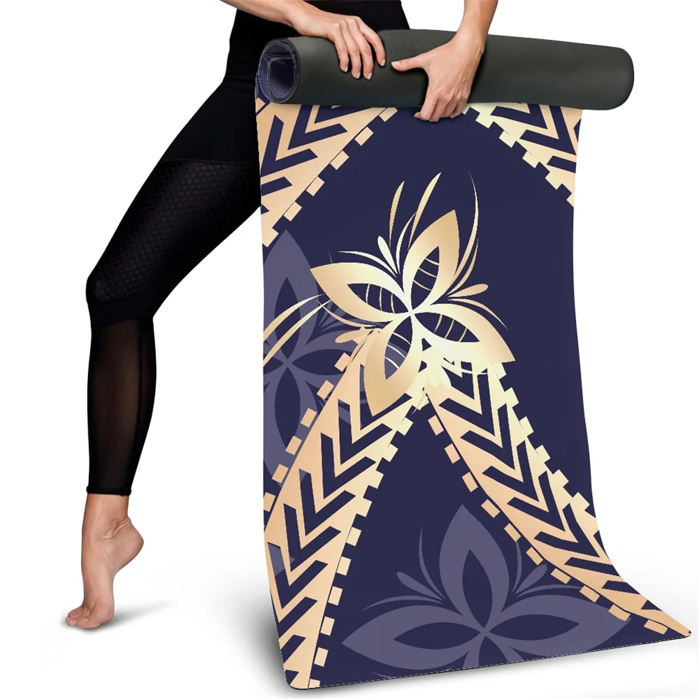 THIKIN Funny Design Custom Wholesale Eco Friendly NBR Fitness Exercise Custom Printed Foldable Travel 15mm Yoga Mat