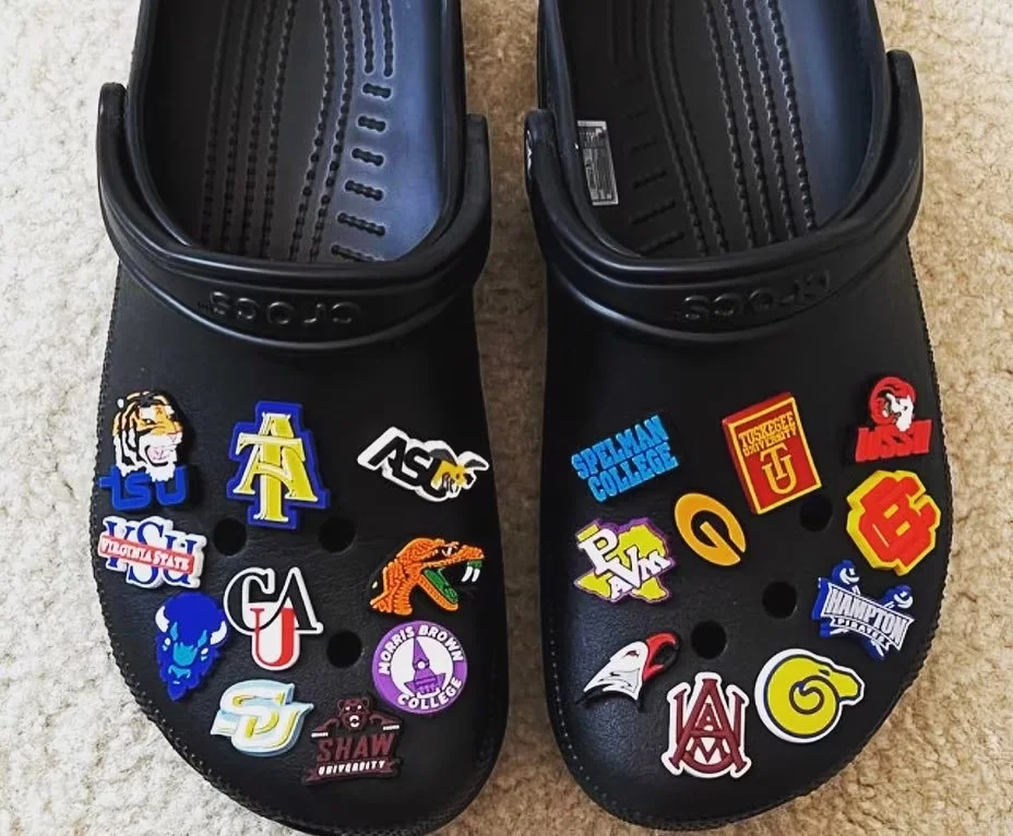 Custom Florida A&M University Rattlers Rubber Croc Shoe Charms HBCU FAMU Hip Hop Shoe Charms Culture Croc Charms
