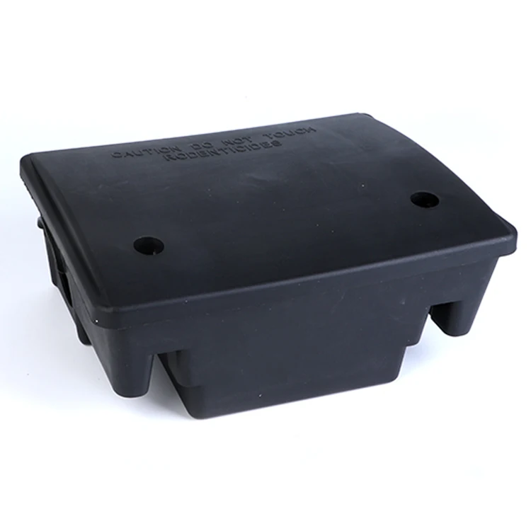 Newest Plastic Safe Black Refillable Rat Bait Stations, Rodent Bait Station, Mouse Bait Station