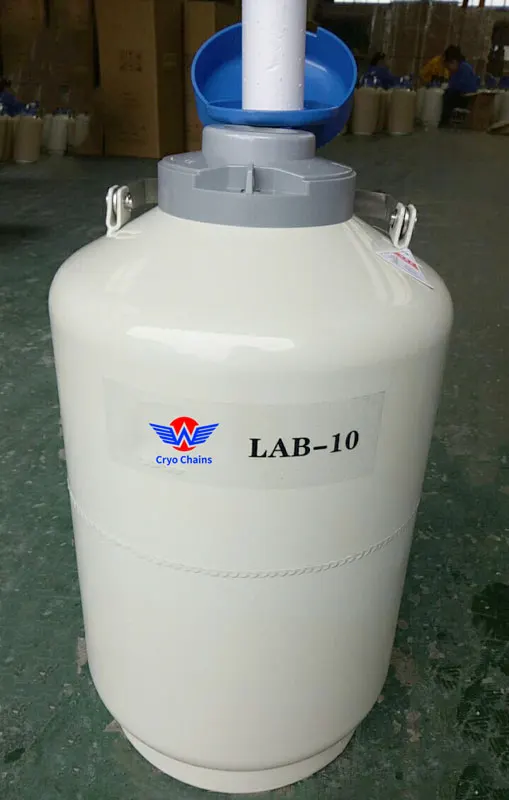 LAB10 криогенный резервуар LN2 10 литров жидкий азотный ДеВар