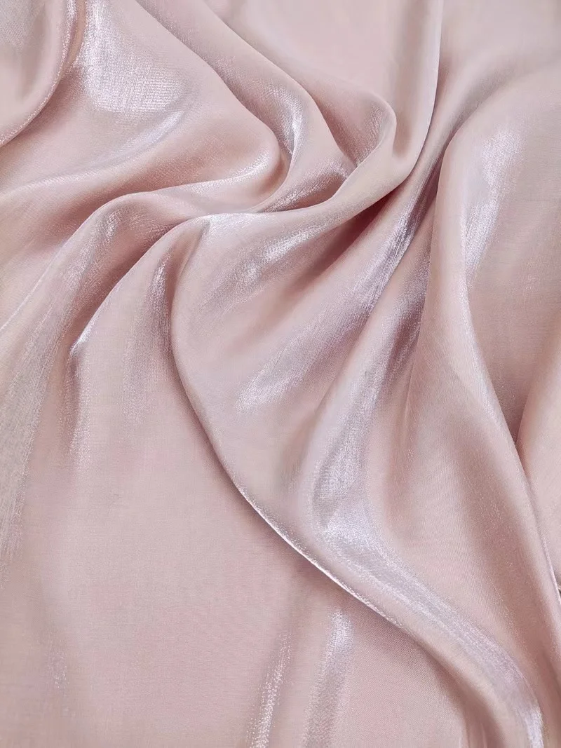 shiny 77% spun rayon 23%polyester Sheer Voile Organdy Fabric for Clothing and Decoration