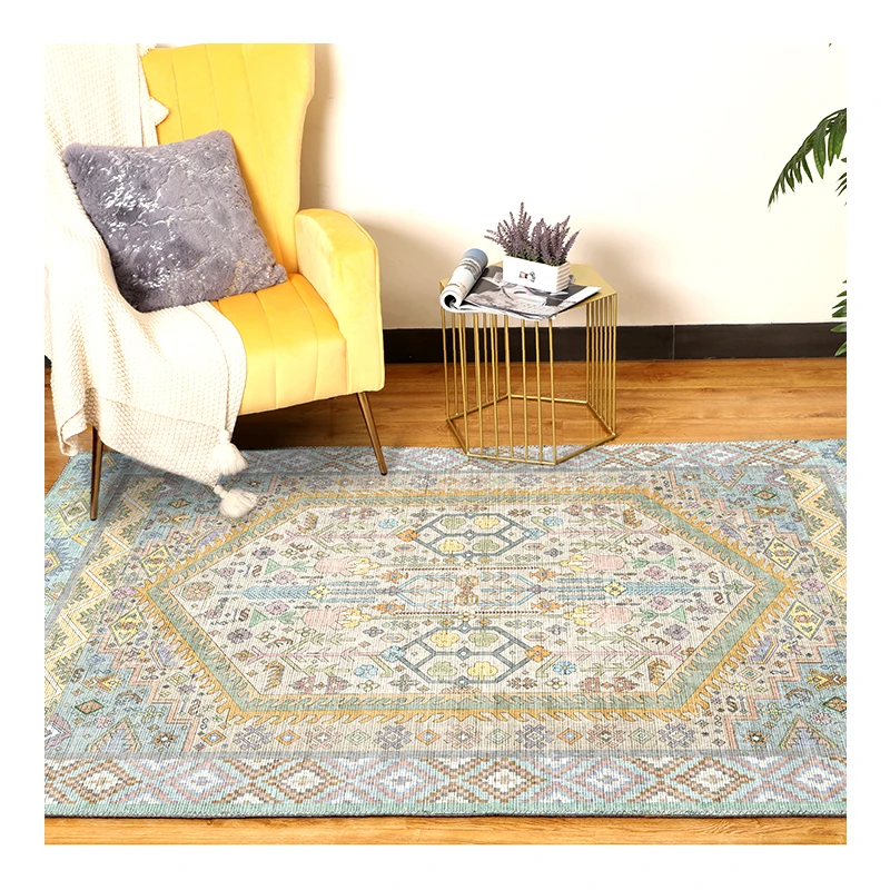 Hot Selling Microfiber 3d Printing Customized Design and Size  Persian Design Carpet Rug for Home Decoration