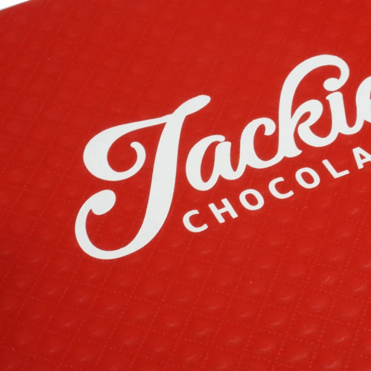 empty heart shape custom design texture paper gift sweet truffles christmas chocolate packaging box