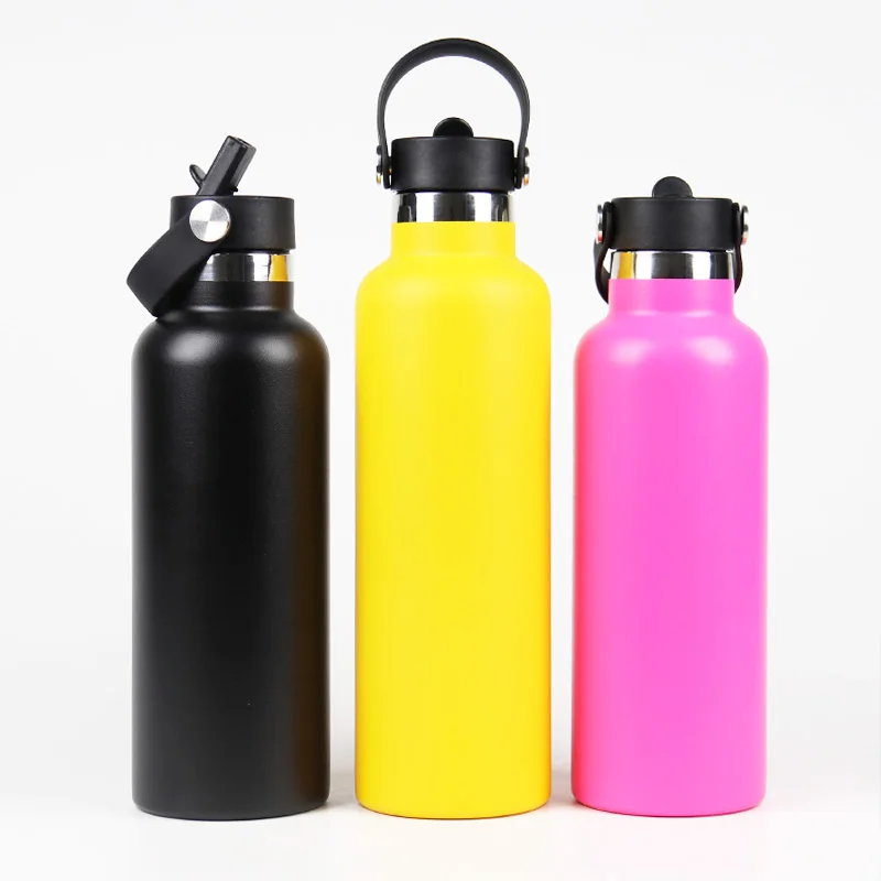 500 ml Water Bottle Double Wall 18/8 Stainless Steel Vacuum Insulated Sport Bottle Standard Mouth Travel Bottle Custom Logo