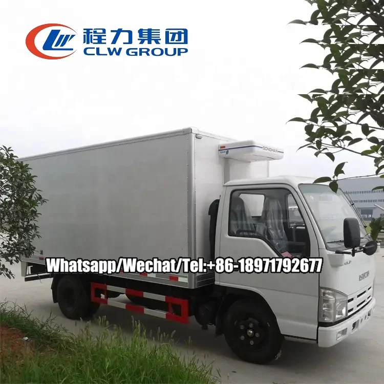 Factory price ISUZU Refrigerator Truck 4x2 Diesel Freezer Truck For Sale