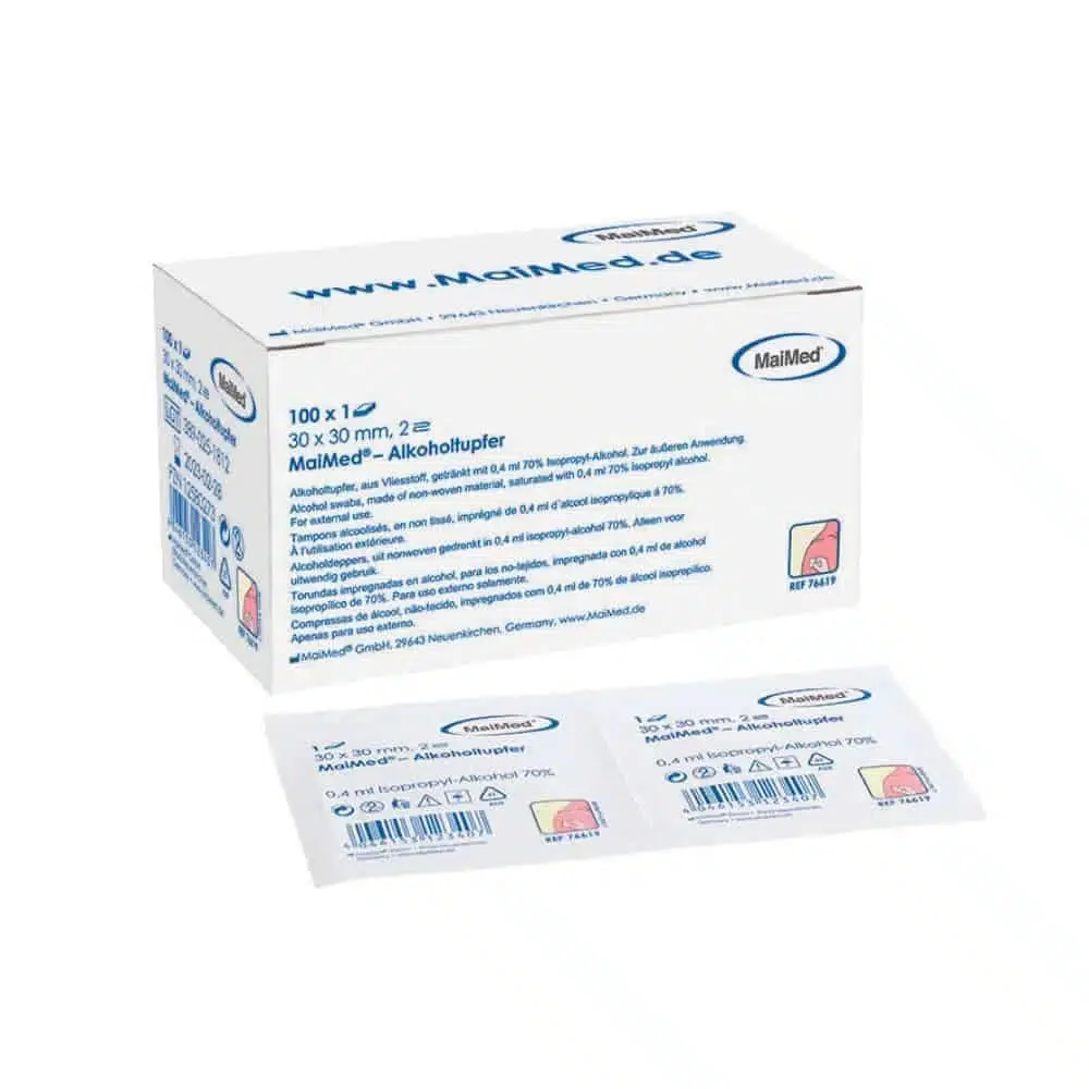 Meditrade alcohol swabs for skin cleansing pack (100 pieces)