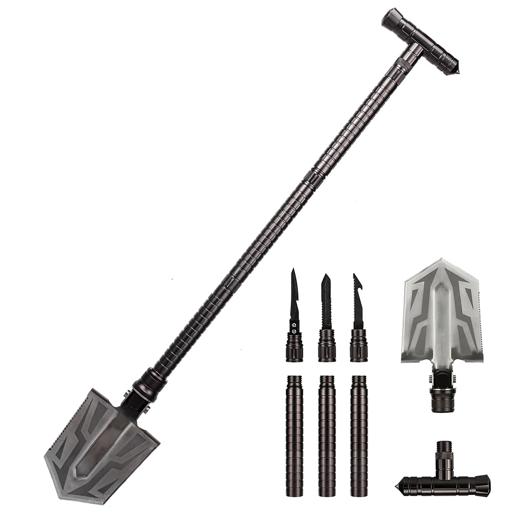 Tactical Trekking Poles Home Car Survival Self Defense Sticks Folding Hiking Stick Trekking Stick Walking , Drop Shipping