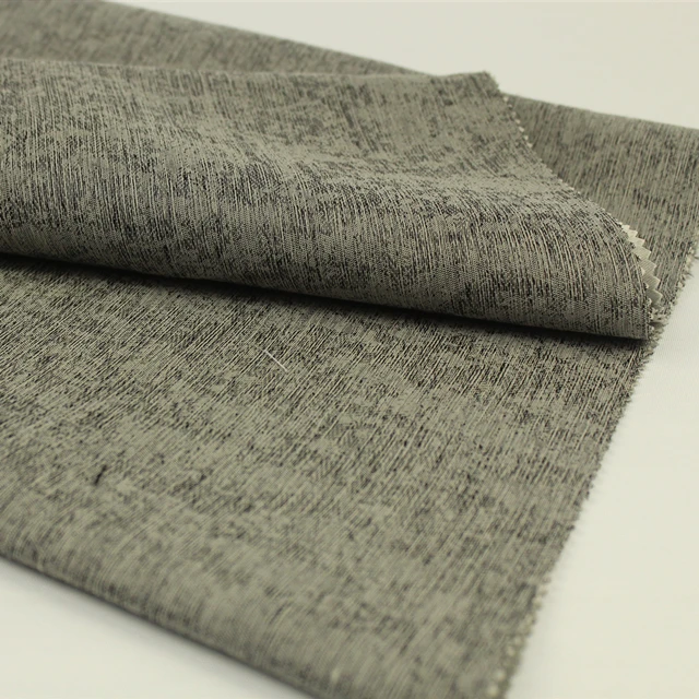 Factory Sale Various high quality thermal faux linen curtain fabric100% blackout curtain cloth fabric in china