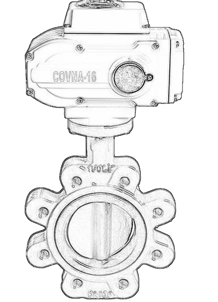 COVNA моторизованный 8 клапан 6 дюймов переменного тока Привод Дроссельный