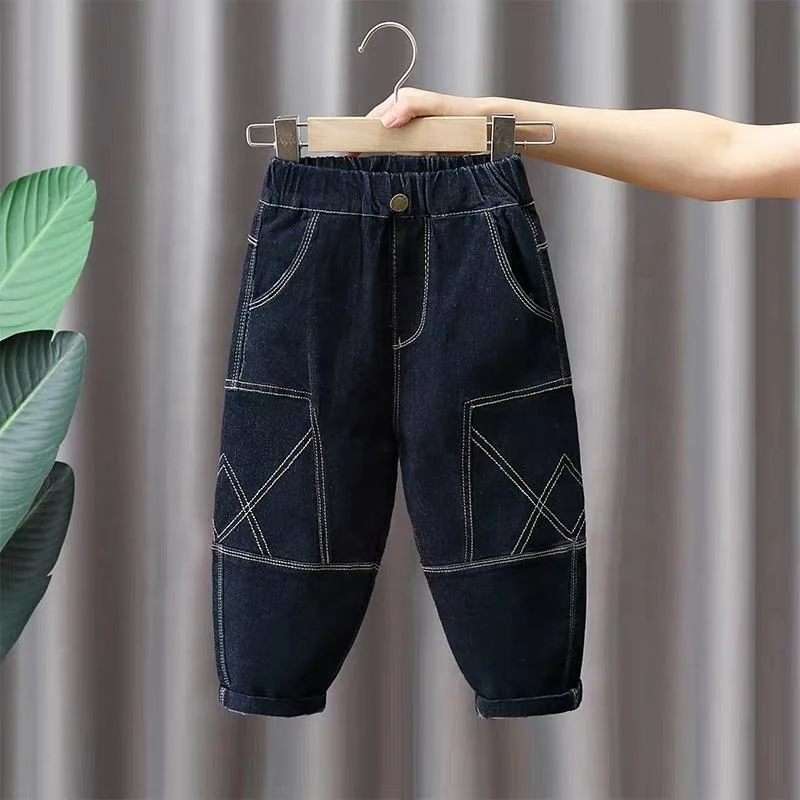 5-15 Year Child Clothing Fashion Baggy Denim Kids Boy Pants Trsousers Kids Boy Jean For Boys Children