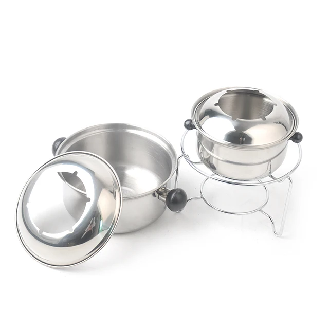Stainless steel Fondue Pot Cheese And Chocolate Fondue Set