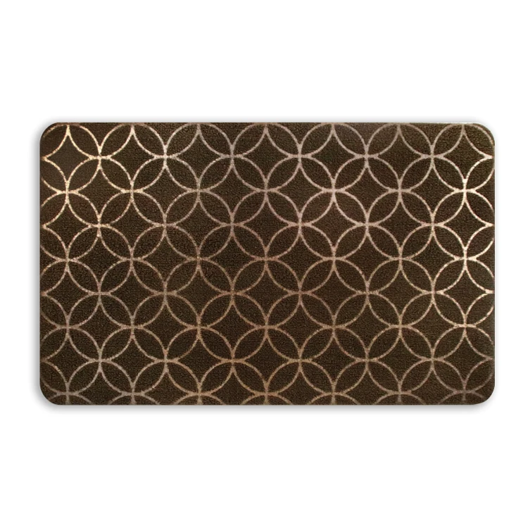 Custom Printed Indoor Embossed Pvc Loop Mat For Kitchen