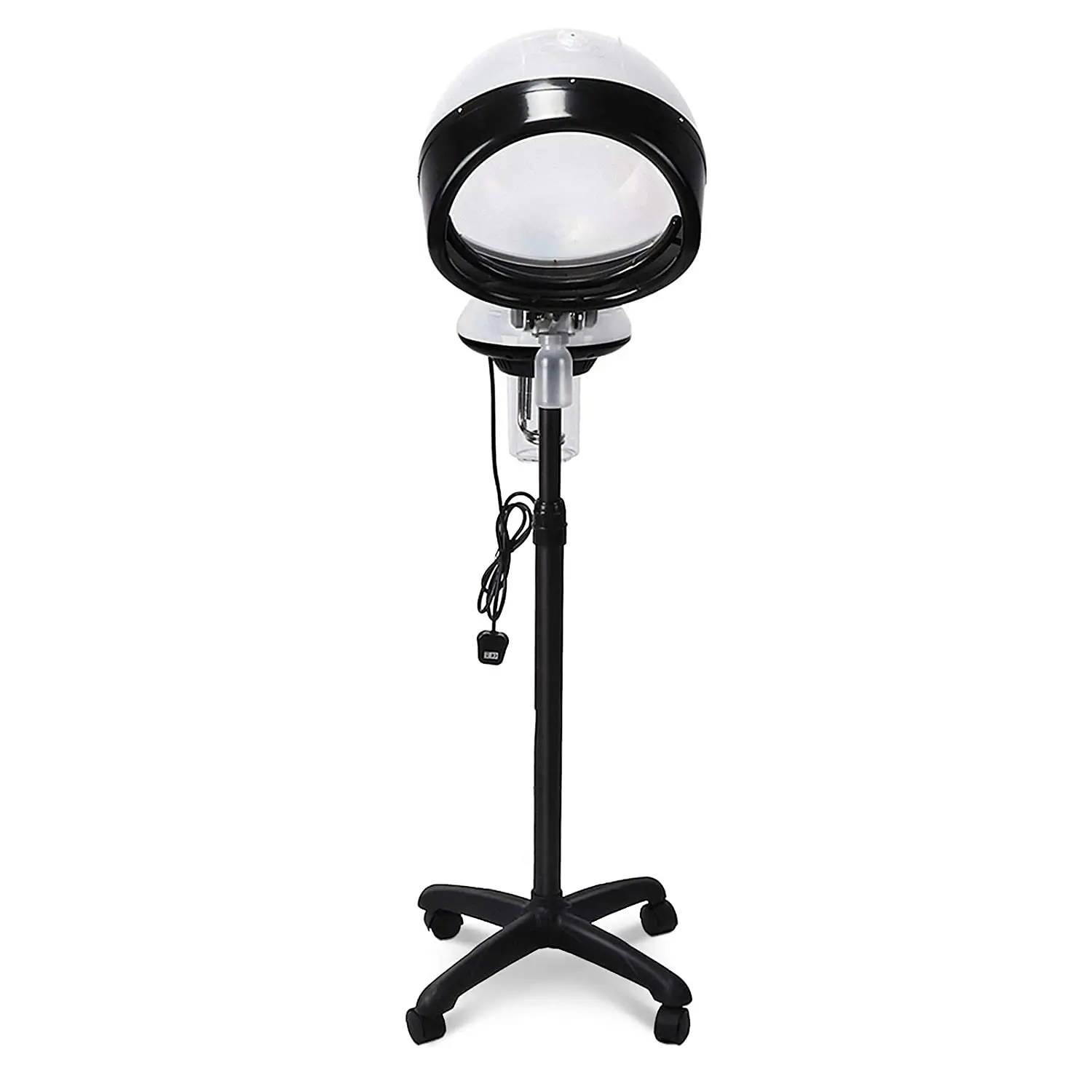 adjustable professional hair color steamer for beauty salon use with rolling stand