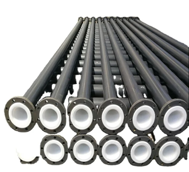 DN60 PN10 PN15 Customized PTFE lined straight fitting spools tube pipe