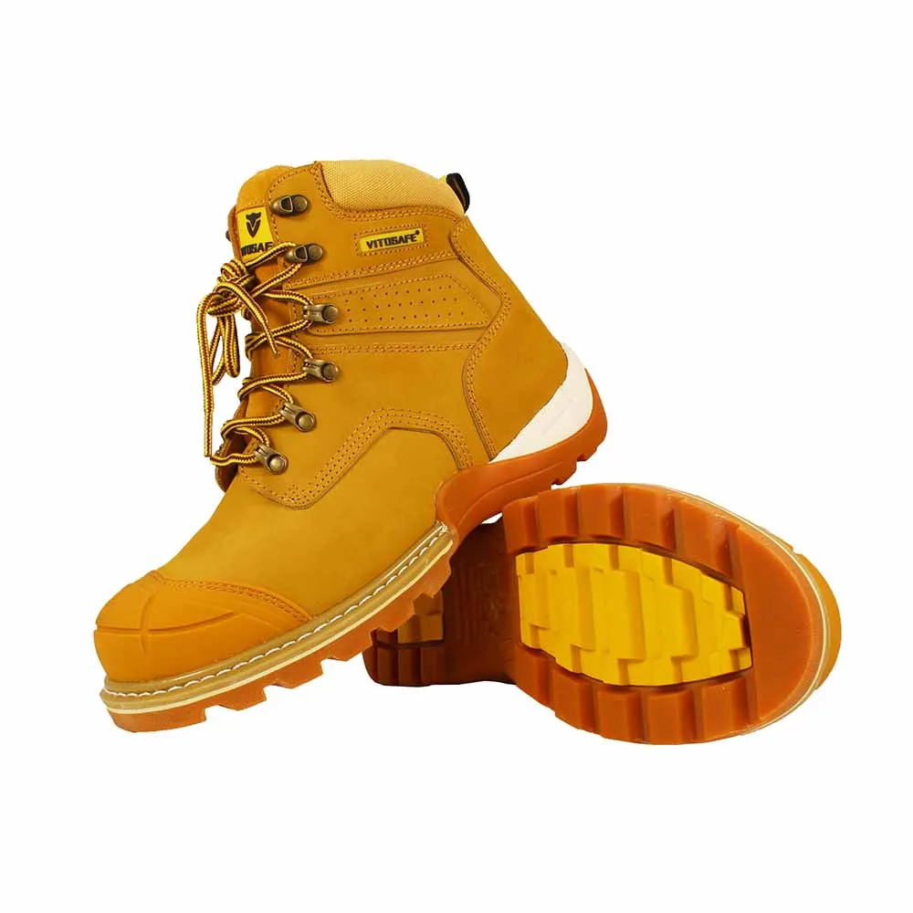 VITOSAFE rubber goodyear welted EVA rubber industrial zapatos de seguridad work safety boot