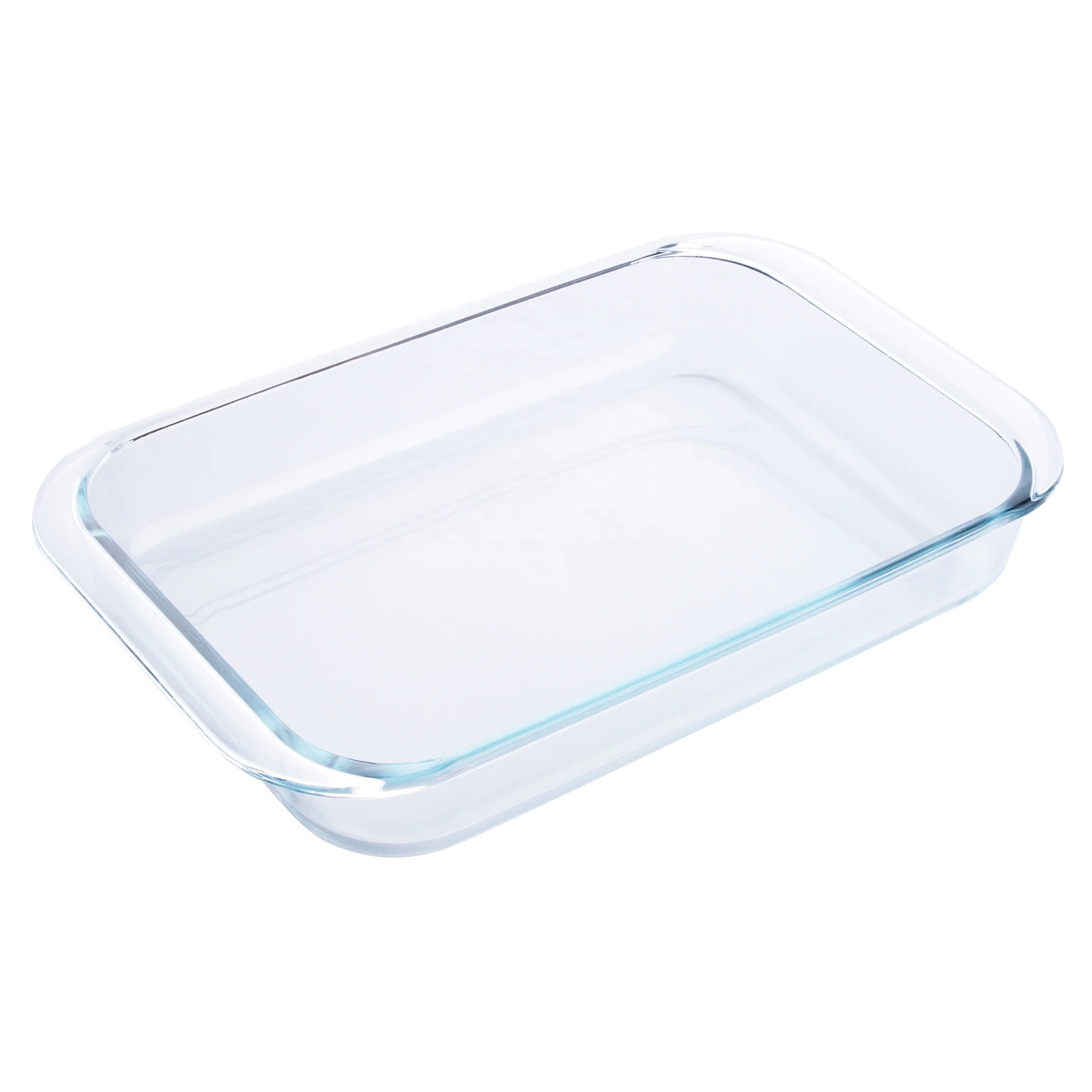 2L High Quality Rectangular Heat Resistant Borosilicate Tempered Glass Bakeware