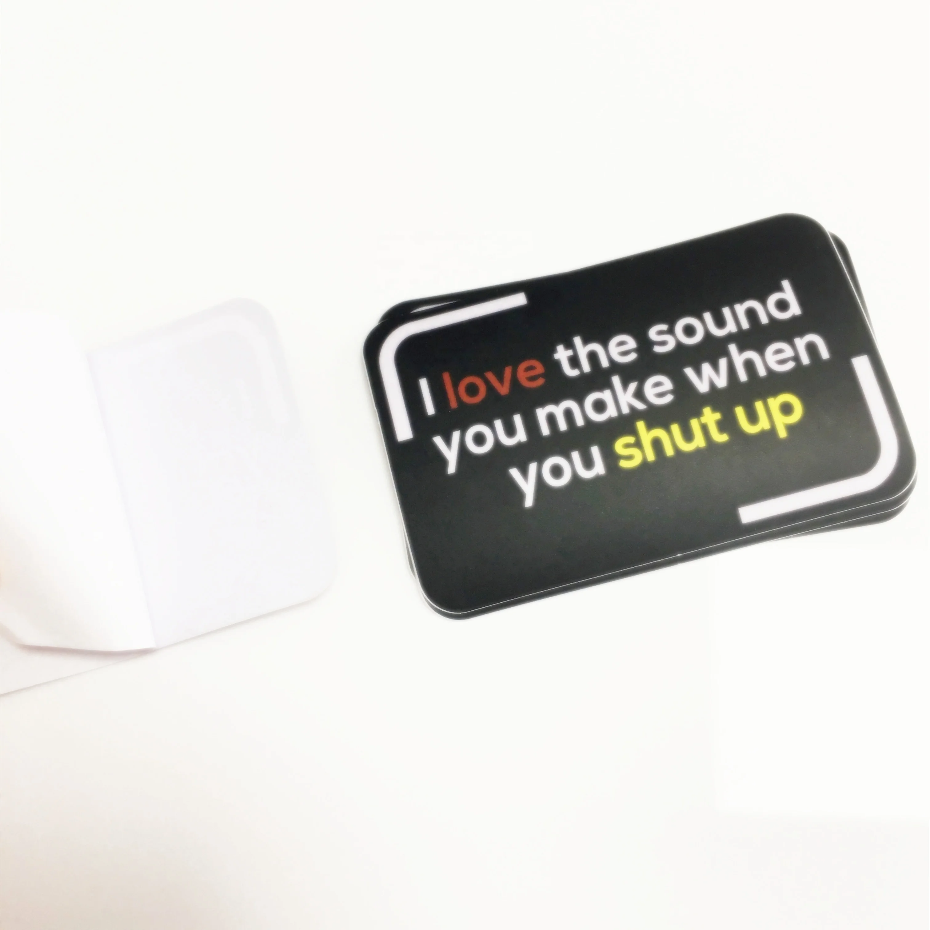 Black background With Text Waterproof Stickers For Laptop Bottle Car Motorcycle Racing Car Decal Sticker