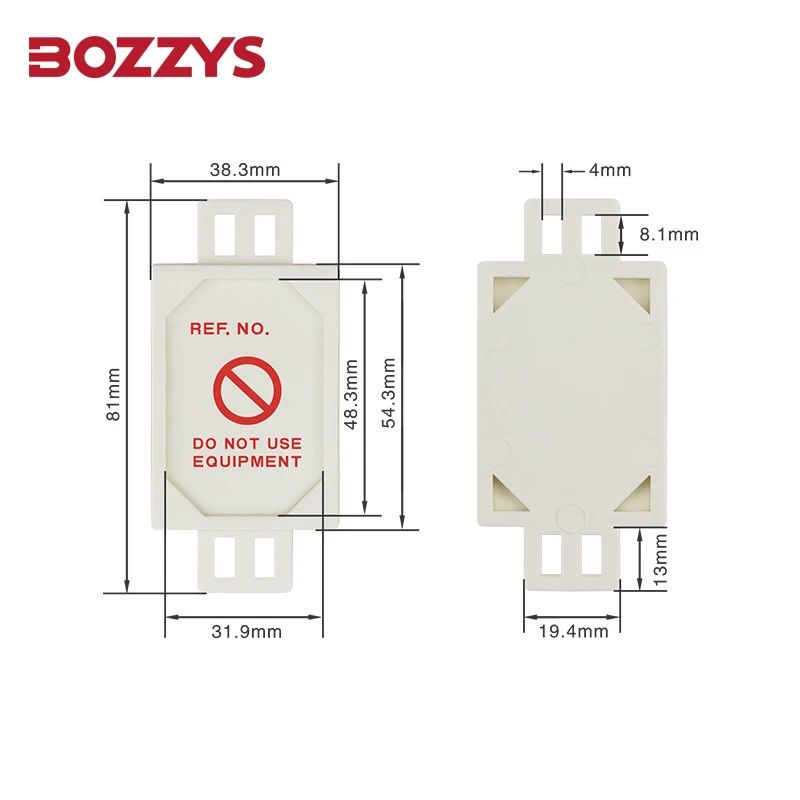 Small scaffolding tags plastic label holder With PVC double-sided label for scaffolding inspection record