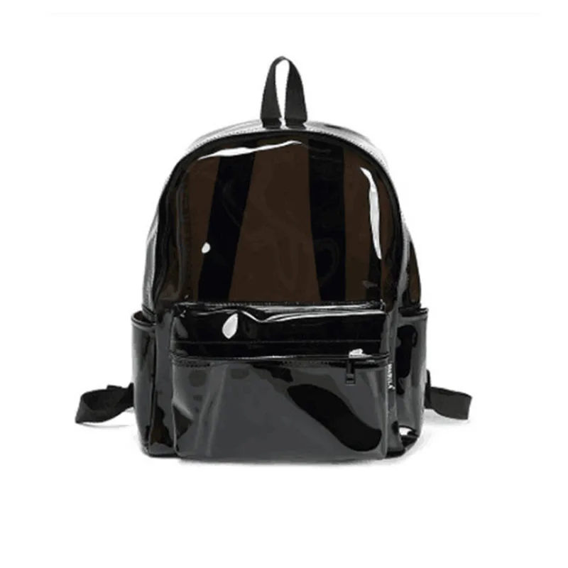 2022 New Product Fashion Hologram PVC Clear Backpack PVC Bags School Bag Travel Transparent Backpacks