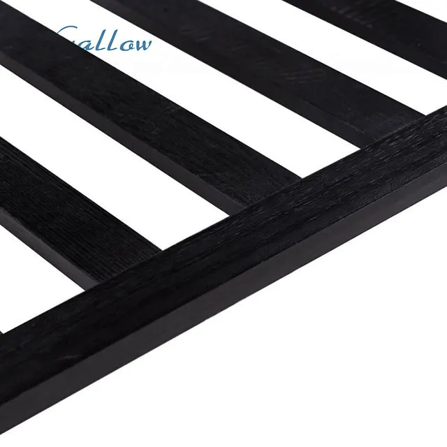 Swallow Solid Wood Stylist Folding Bedroom Luggage Rack Stand with Shoe