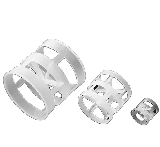 Industrial Plastic Pall Ring Filter Media For Scrubber Tower Packing Distillation Column
