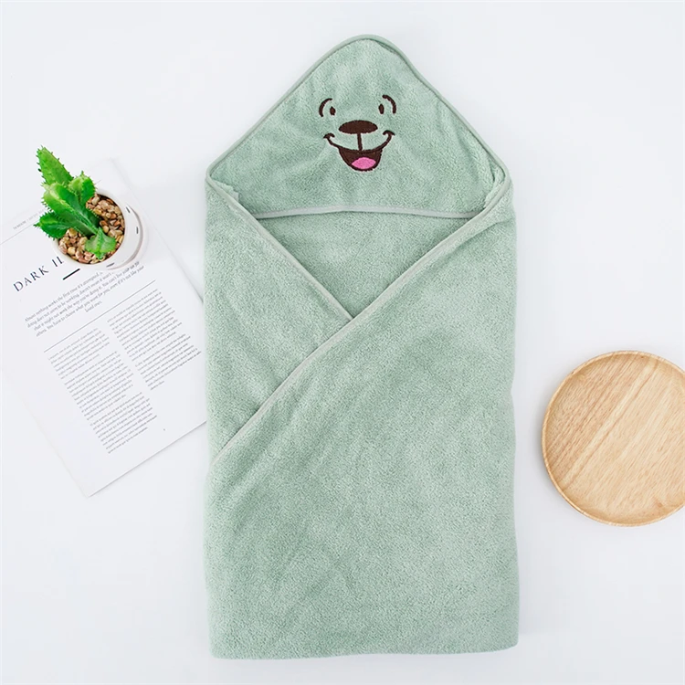 
high quality wholesale market 100% cotton large towel coton big white custom baby hooded bath towels 