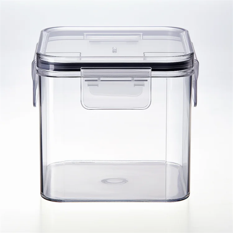 Airtight Pet Plastic Kitchen Fridge Refrigerator Organizer Cabinet Freezer Pantry Storage Container Bins And Boxes With Lid
