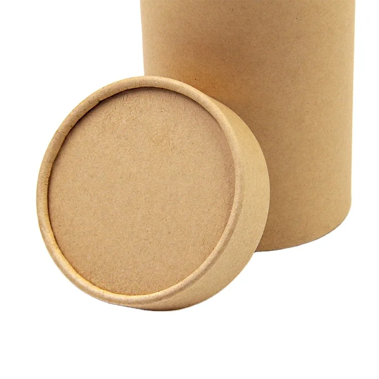 
paper tube manufacturer strong kraft cardboard cylinder box 100% recyclable custom packaging 