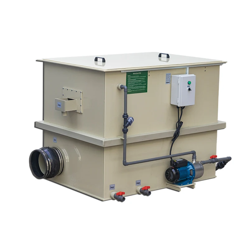 Qlozone aquaculture fish farm wastewater drum micro screen filter 110m3 rotary drum filter for sale