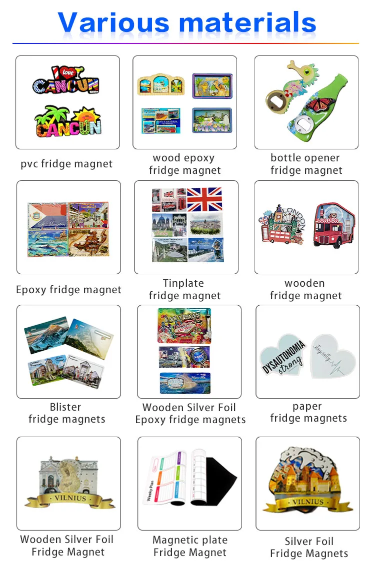 Personalized Magnet Fridge Magnet Souvenir Custom Photo 3d World city MDF wooden fridge magnet