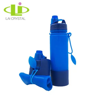 
Factory Direct Wholesale Young Fashion Sports Collapsible Water Bottle Silicone Cheap Sell 