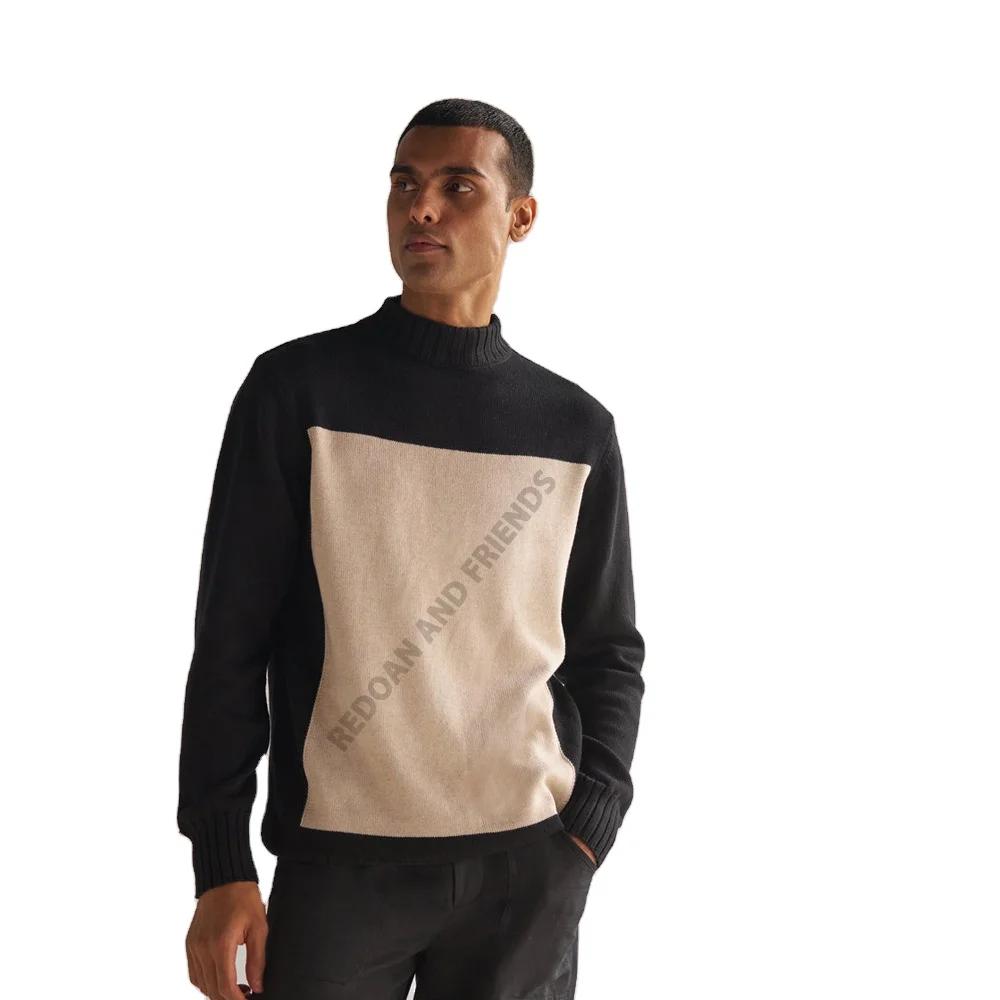 Пуловер с узором в стиле Аргайл для мужчин