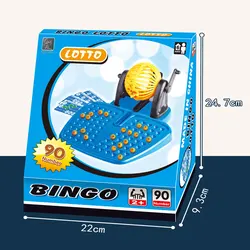Family game party toys educational toys  90 numbers lottery bingo game with 48 cards