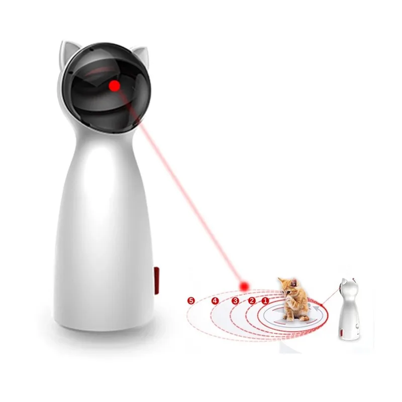 
Automatic Cat Toys Interactive Smart Teasing Pet LED Laser Funny Handheld Mode Electronic Pet for All Cats Laserlampje Kat 