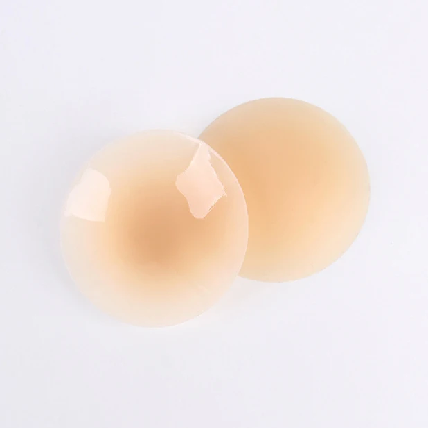 wholesale custom packaging breast  ultra adhesive bra soft round shape silicone nipple cover