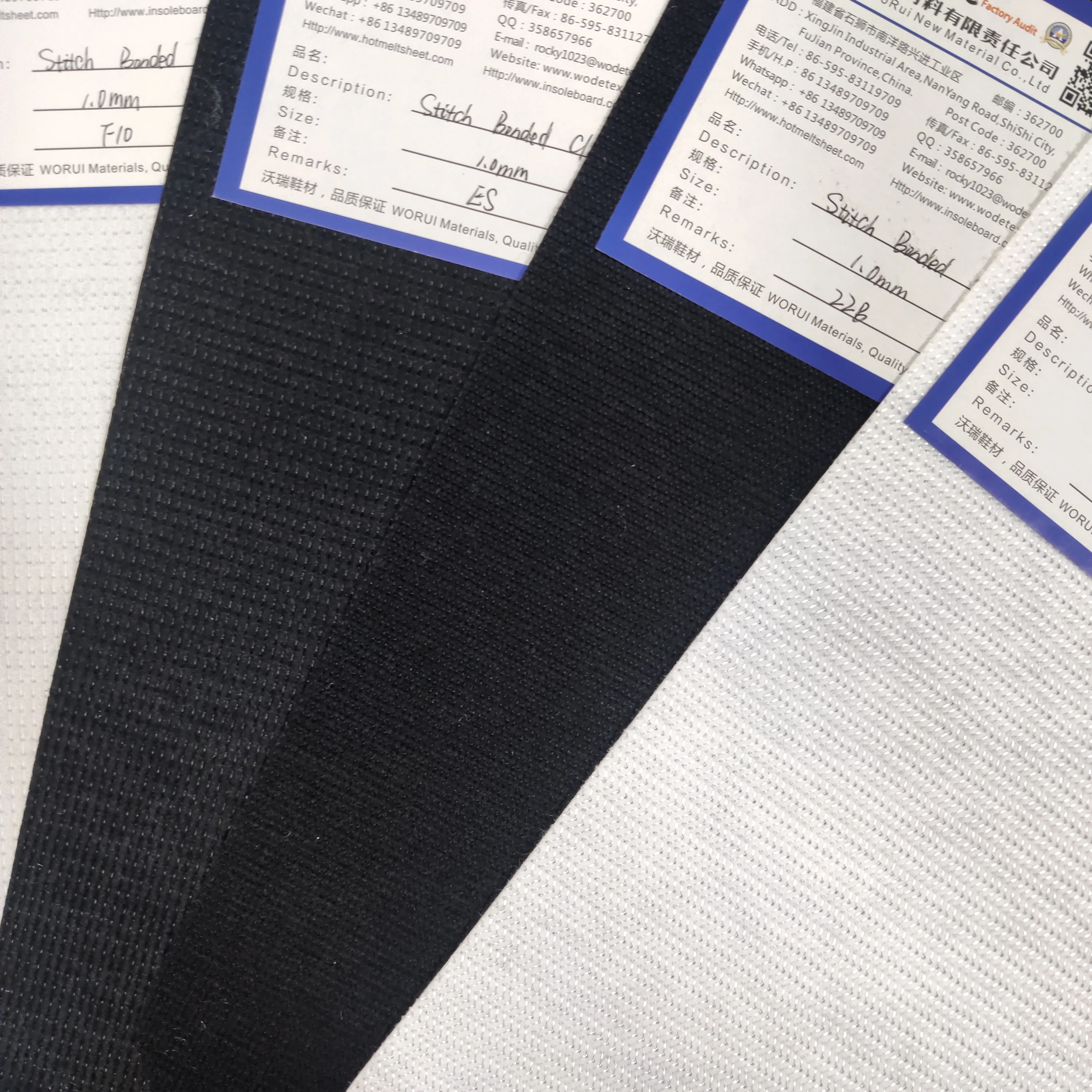 Flame-Resistant Stitch Bonded Nonwoven Fabric Stitch Bonded Cloth for Shoes Making