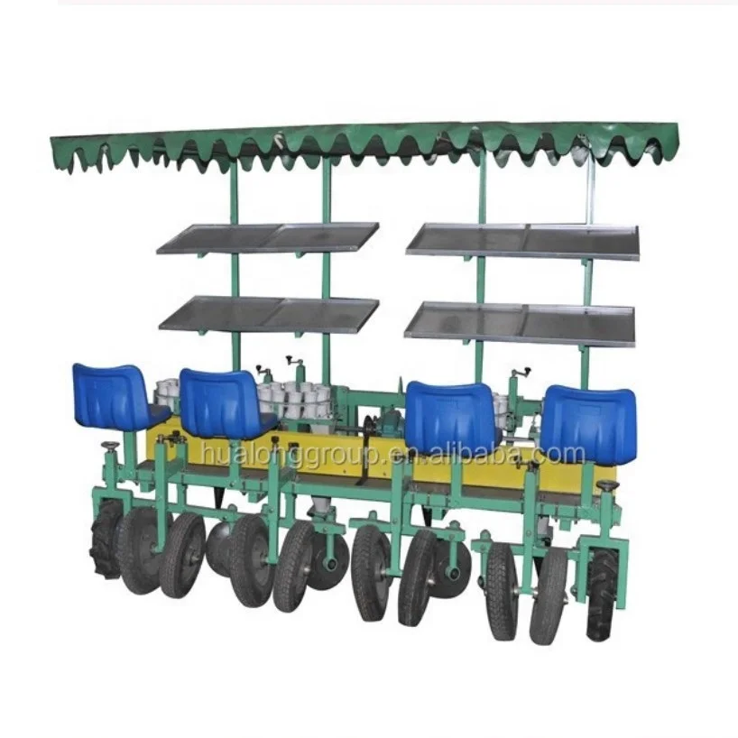 tabacco transplaner paper pot transplanter multi-row multi-function transplanter with rotary tillage ridging drip irrigation