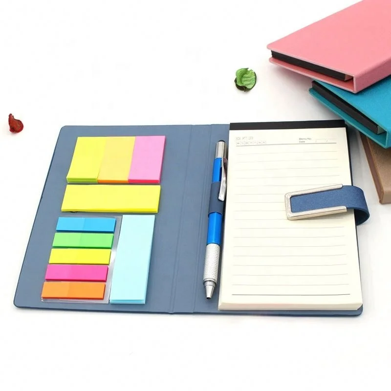 Promotional Sticky Notes Custom Logo 8 Pack Sticky Notes 3x3 Inches Bright Colors Custom Printed Promotional Gifts