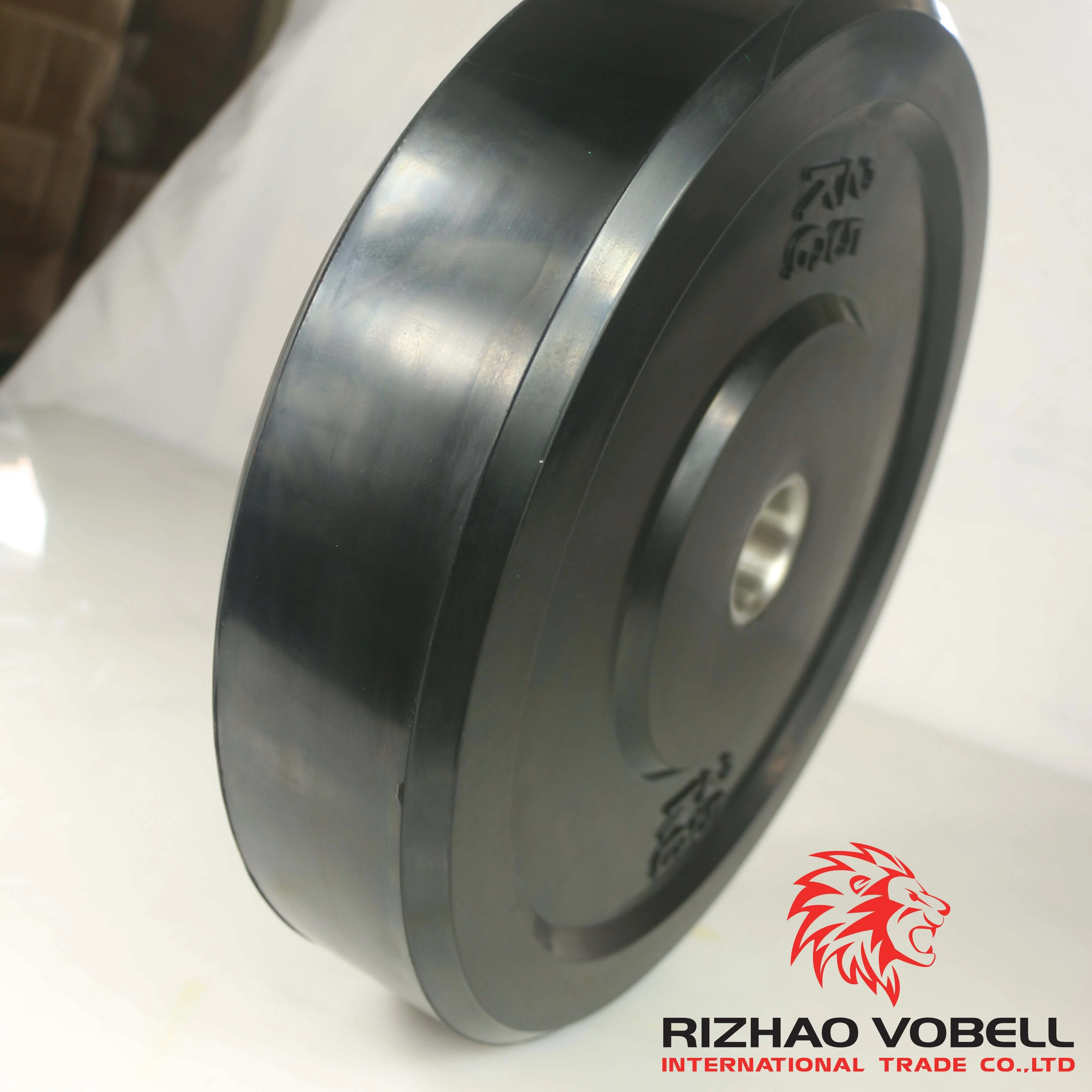 Gym Training Equipment 5-25KG Weightlifting Barbell Plates Black Rubber Bumper Plate