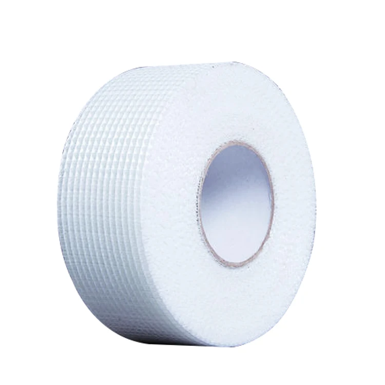 12 Mesh 75 g Self adhesive Fiber Glass Mesh Tape 60g 65g 8x8 5cm Drywall joint Tape Gypsum board wall crack China hebei  factory