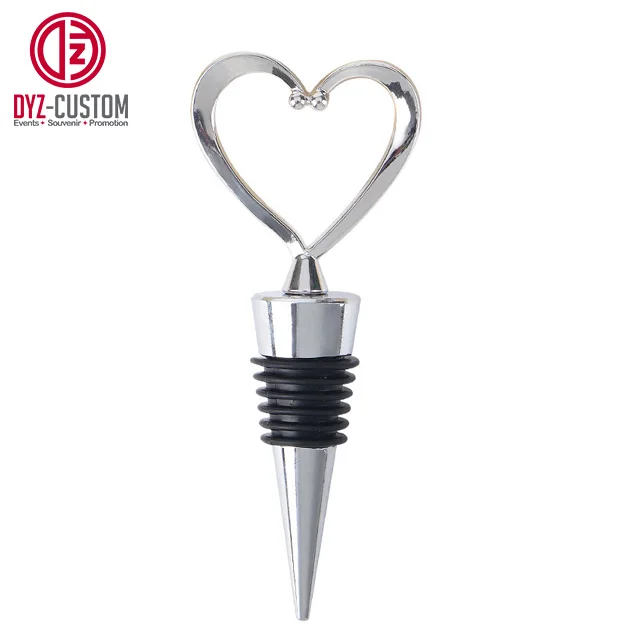 Heart Shaped Wine Stoppers for Christmas Wedding Party Return Gifts for Guest Lovely Wine Bottle Stopper
