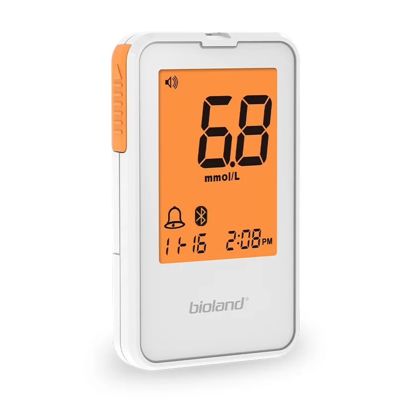 High-quality OEM Household Medical BGM Device Bluetooth Remote Monitoring Blood Glucose Meter with  LCD Backlit