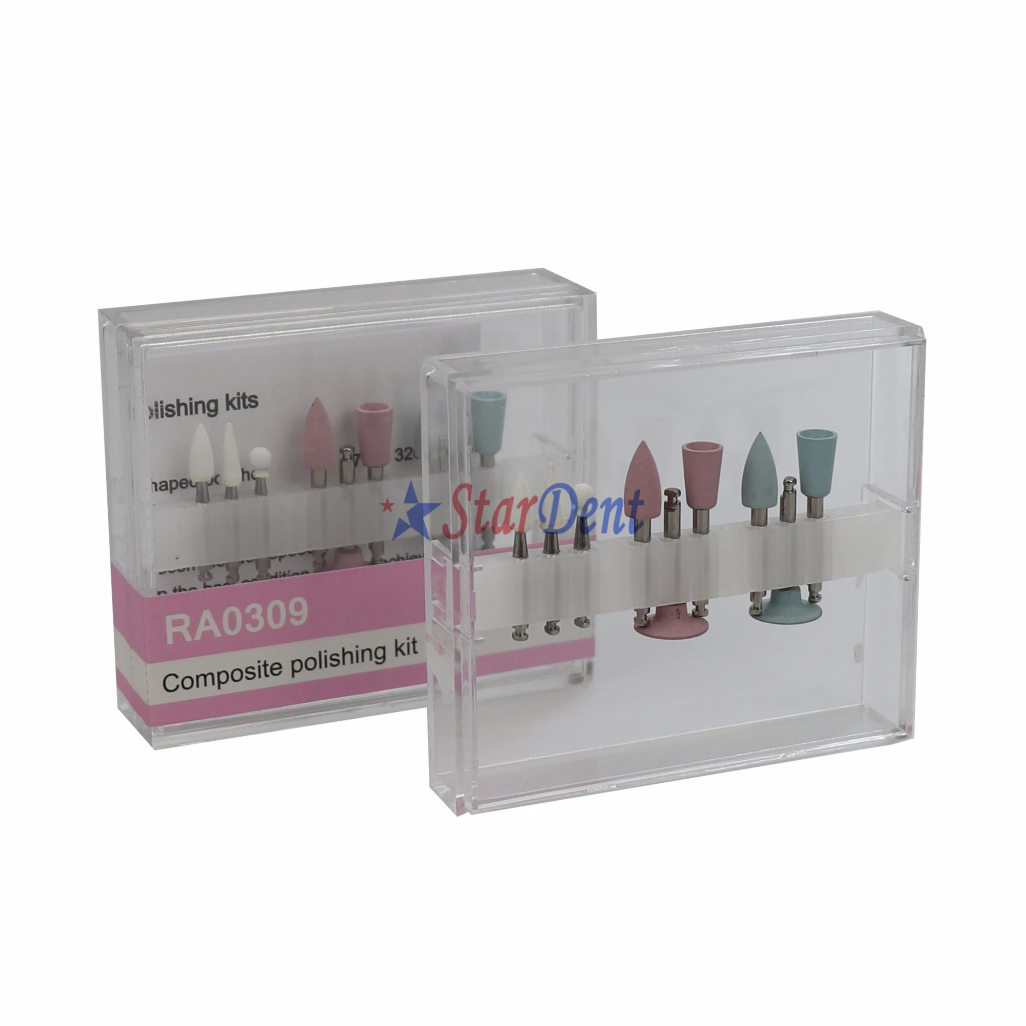 Dental polishing material Teeth Polishing Burs Composite Polishing Kits for Low-Speed Handpiece Contra Angle Kit