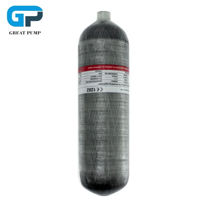 GP High Temperature Resistance High Pressure 4.7L 300bar 4500psi 30mpa Household CE PCP Scuba Diving Carbon Fiber Gas Cylinder