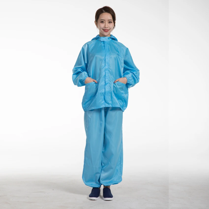 Hot Sell Clean Room smock clothing Suit food industry  workwear Workshop ESD Uniform/working Anti-static clothing for cleanroom